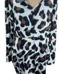 New Find Me Plus Curvy Leopard Faux Wrap Dress V Photo 2