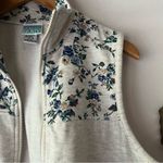 Vintage 90s WHITEFISH BAY floral vest Woman’s SIZE SMALL gorpcore granola girl Gray Photo 3