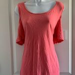 Crown & Ivy , coral cold shoulder top Photo 0