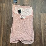 Retrofête Retrofete Sequin Beaded Pink Dress Photo 3