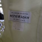 Betsy and Adam Vintage Y2K Prom Dress Chartreuse Delicate Floral Corset Fairy Regency Hoco Photo 1