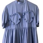 Lazy Oaf Blue Frilly Hearts Dress Babydoll Dress Photo 4
