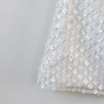 Dessy Collection Imitation Pearl Sequin Mesh Strapless Minidress White Size 4 Photo 6