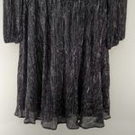 White House | Black Market White‎ House Black Market Blouson Dress Silver Shimmer Black S NWT Photo 2