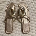 Pierre Dumas  Gold Sandals Photo 1