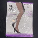 On The Go Hosiery Control Top Pantyhose Panty Hose Stockings Size 2 Nude New Photo 0