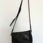 Donna Karan DKNY y2k black leather crossbody bag emo goth dark Photo 0