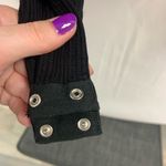 Lulus  Black Wrap Long Sleeve Bodysuit Photo 4