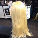 FREE WIG CAP blonde human hair Blende Long Wig Photo 2