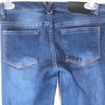 DKNY Skinny 4-Pocket Dark Blue Wash Jeans with Belt Loops Photo 4