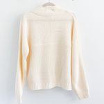 Double Zero Cream Knit Mock Neck Sweater Photo 4
