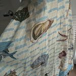 NWOT Alemais Blue and Cream Shell Print Dress Size 6 Photo 6