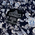 Angie Nwt  florence boho shorts women size medium waist blue white flowy @ Photo 5