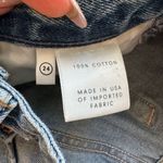 GRLFRND  Helena High Rise Button Fly Jean Shorts in Haggard Wash Frayed Size 24 Photo 5