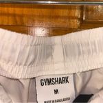Gymshark  Women’s Navy/White athletic shorts Both Pockets& Drawstrings Sz Med-EUC Photo 7