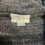 Vince Cashmere Wool Black Striped Short Sleeve Open Front Hooded Cardigan Size S Photo 1