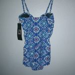 Shore Shapes 8 Swim Dress One Piece Swim Suit New! Blue Photo 8