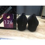 J. Renee D'Orsay Flats Women's 8.5 Black Sparkle Glitter Slingback Block Heel Photo 2