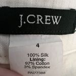 J.Crew Silk Textured Pencil Skirt Beige Office Business Professional Size 4 Tan Photo 2