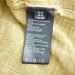 Free People WE THE FREE |  Safari Sheer Wrap Top Olive Green Blouse Raw Edge | XL Photo 8