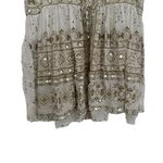 Juliet Dunn Women’s Sequin Mini Babydoll Dress Size 1 S White Photo 3