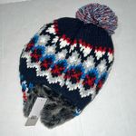 BP Faux Fur Fair Isle Ear Flap Beanie Photo 1