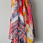 Tolani  Collection Red Abstract Kimono Sleeve Open Front Kimono Size Large Photo 4