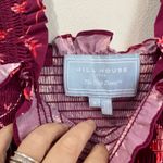 Hill House  Nap Dress Pink Floral Smocked Ruffle Midi Cottagecore Size S Photo 6