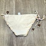 Eberjay Eberjey Pastel Pink Brown Orange Chevron Zig-Zag Striped Beaded String Bikini M Photo 6