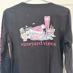 Vineyard Vines NWT  Apres Ski Lodge Whale Black Cotton Shirt MEDIUM Photo 4