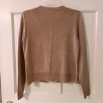 Women’s Gold Metallic Long Sleeve Button Photo 2