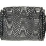 Versace  Parfums Faux Leather Gold Tone Black Strap Wristlet Clutch Purse Photo 4