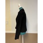 Dress Barn Y2K  Black Suede Leather Jacket Women’s Small Snap Front Boho Western Photo 6