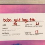 Bebe  EUC fitted short sleeve top Photo 2