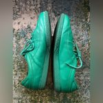 Vintage Sport Steps green faux leather #24 tie tennis shoes, size 9B Photo 12