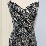 O'LALA Women Y2K Black Tan Abstract Dot Print Babydoll Spaghetti Strap Dress XS Photo 1