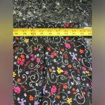 Sag Harbor | Black Floral Garden Party Skirt Plus Size 3X Super Stretchy! Photo 2