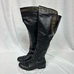 Betsey Johnson Host Pick π« Knee High Black Leather Boots in Size 8.5 Photo 0