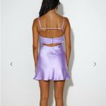 Hello Molly Purple Satin Mini Dress Photo 1