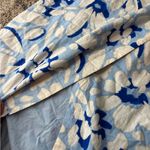 Loft NWT Blue & White Floral Linen Blend Wrap Midi Skirt Photo 7