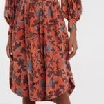 Ulla Johnson Taiana floral printed midi dress- NWT- Amaryllis. Size 4 Photo 3