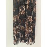 Free People  Black Katerina Floral Halter Neck Mini Dress $128 EUC Revolve Large Photo 5