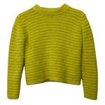 Roberto Collina Angora Sweater Women’s Size Small Yellow Crew Neck Soft Knit Photo 4