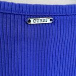 Guess Lana Ribbed-Knit Bodycon Dress MEDIUM BLUE Tanzanite Short Sleeve Photo 11