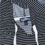 Black & White Striped Lightweight hoodie Size XL Photo 2