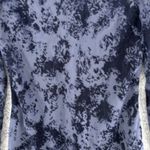 Vintage 90s Blue Velvet Black Burnout Fit And Flair Dress Long Sleeve Whimsigoth Size 6 Photo 5