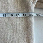 Ann Taylor faux suede trim sweater jacket beige size XL Photo 9