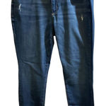 Sonoma  Women's Skinny Jeans Size 10 Distressed Stretch Denim Blue Elastic Waist‍ Photo 0