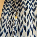 City Studio Navy and White Geometric Maxi Dress Blue Size XS Photo 3