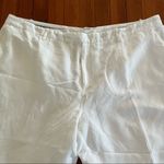 Jessica London White Linen Plants Plus Size 26 Photo 1